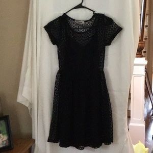 Black lace dress